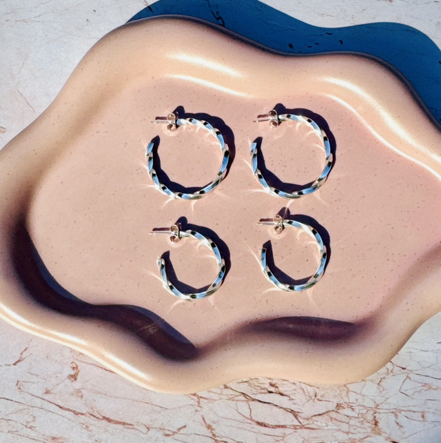 Twisted Hoops (Small) 