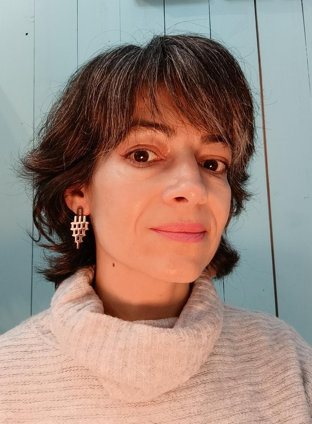 Pendientes acero racimo