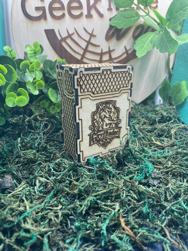 Boîte pour jeu de carte, thème Hary potter.