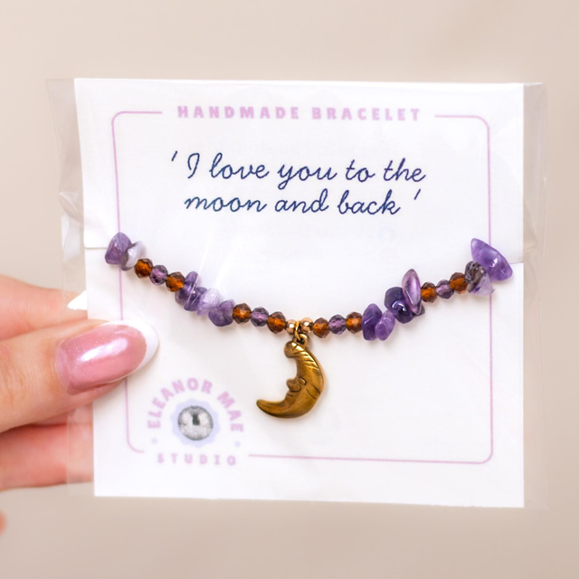 'To the Moon &amp; Back' - Crystal Bracelet