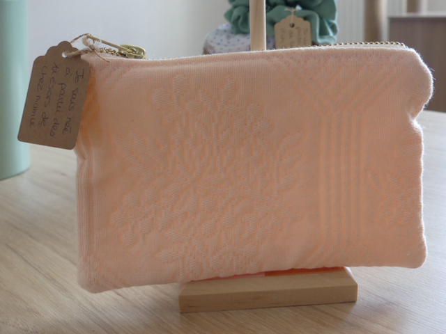 Pochette Amélie rose 