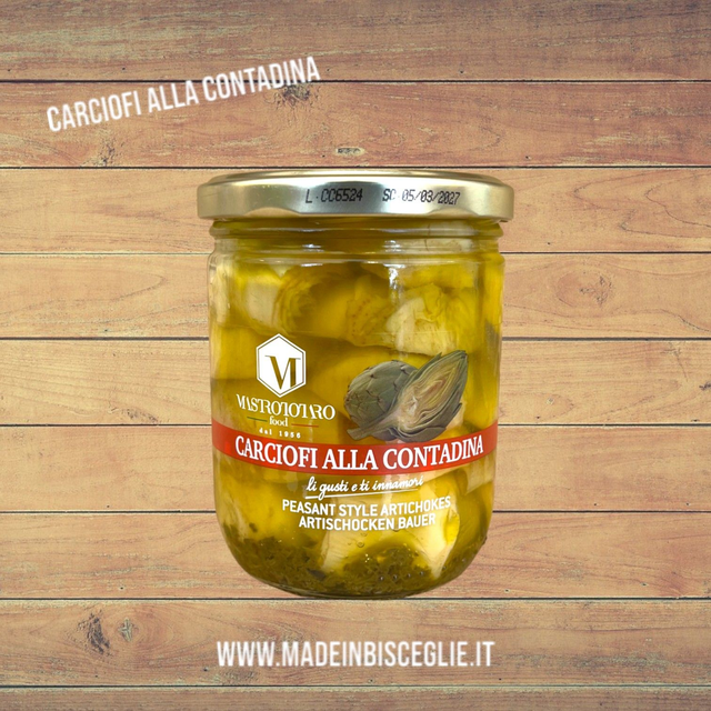 Carciofi alla contadina - 400gr - Mastrototaro Food