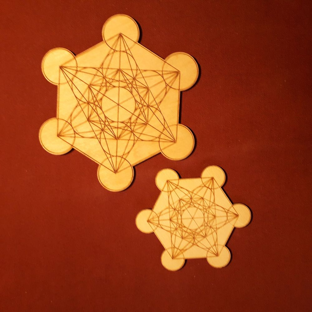 Metatron Wooden Sacred Geometric Symbol 