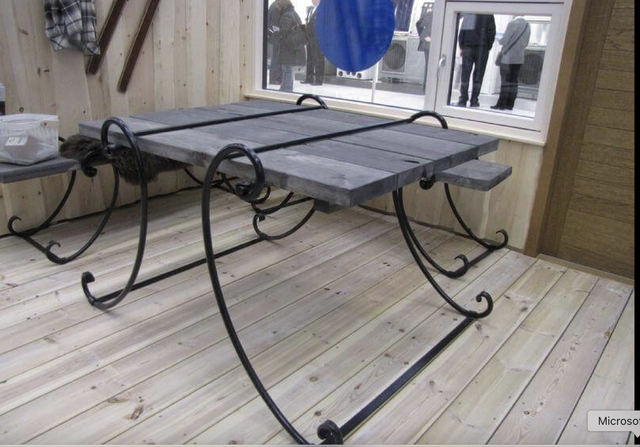 Pöydän rautaiset jalat / pari