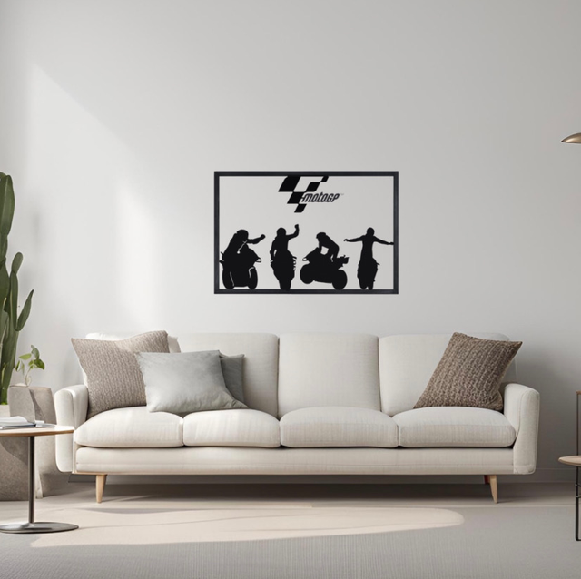 Cadre moto Gp 2 (58x39 cm )