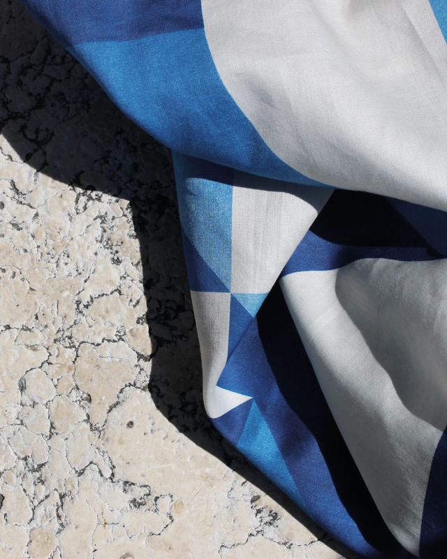 CARRE COTON - Cyanotype