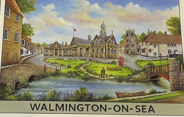 Walmington on sea postcard