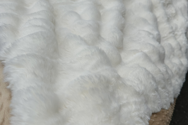 Couvertures polaire Bubble 5 kg blanche 200/240