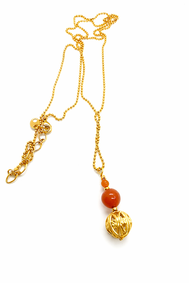 Sautoir Aventurine Orange 