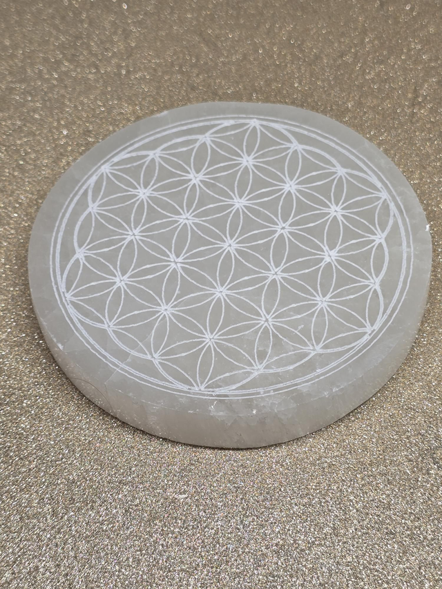 Fleur de vie en Sélénite