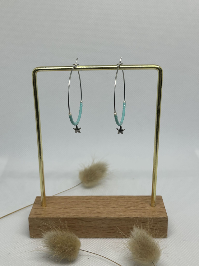 Boucles d'oreilles "Léa" argentées