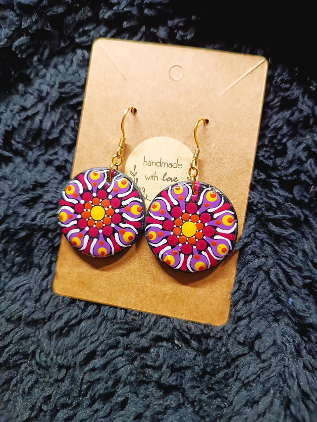 Boucles d'oreilles en bois 