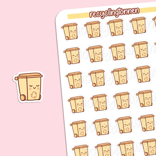 Recyclingtonne Sticker Sheet - ST2306