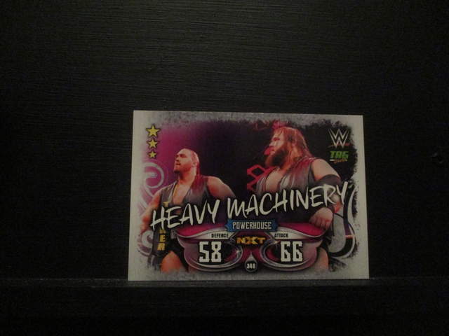 Heavy Machinery - Tag Teams Slam Attax Live Original Trading Card #348
