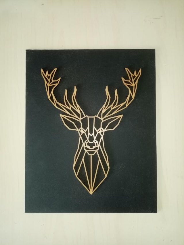 Tableau animaux polygonales 20 x 30 cm