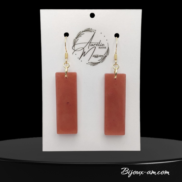 Boucles d'oreilles résine