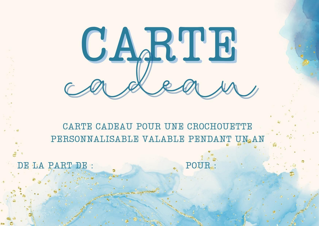 Carte cadeau crochouette