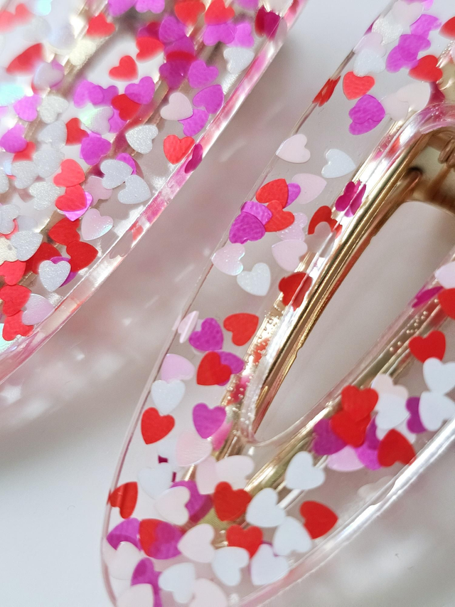 DUO BARRETTES COEURS