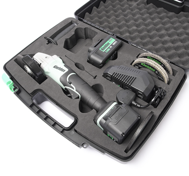 Kielder 115mm 18v Li-Ion TYPE18 Brushless Angle Grinder, 2 x 5.0Ah Kit