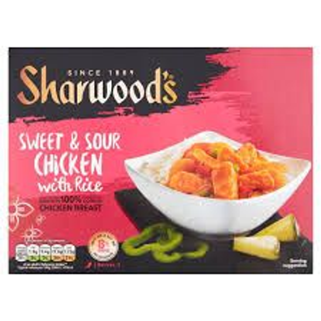 Sharwoods Sweet &amp; Sour Chicken with Rice 375g