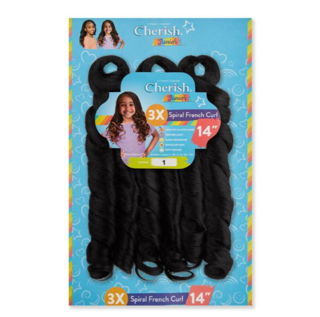 Cherish Junior 3X Spiral French Curl 14  (Col. 1)