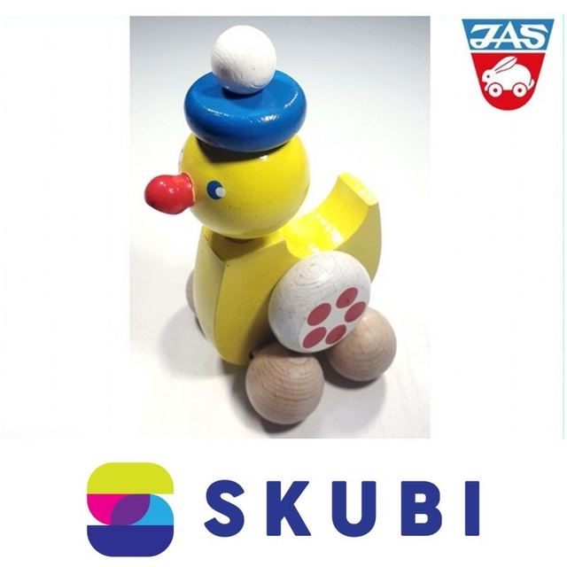 Kačer na kolečkách dřevěný (JAS v.d.)