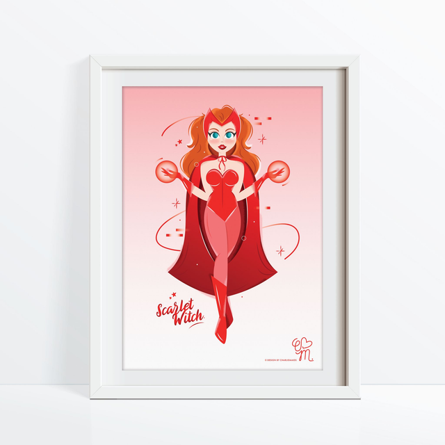 Illustration Les Héroïnes | Wanda Maximoff