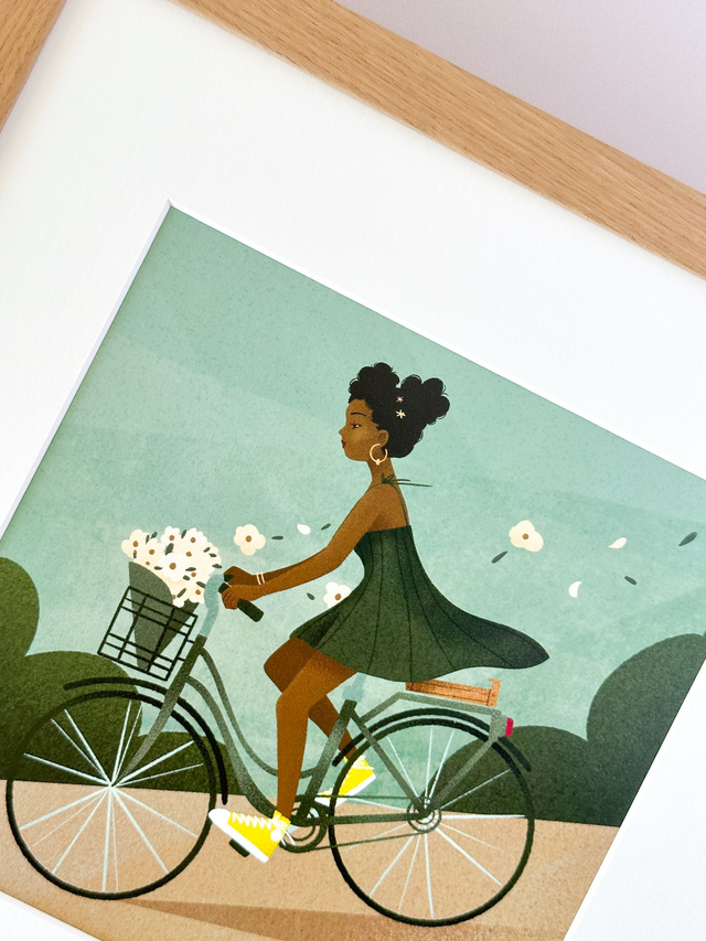 Affiche À bicyclette