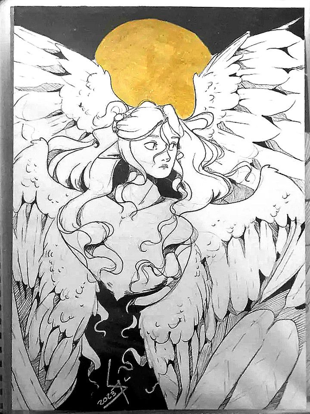 Original Art - Celestial (Inktober 2023)