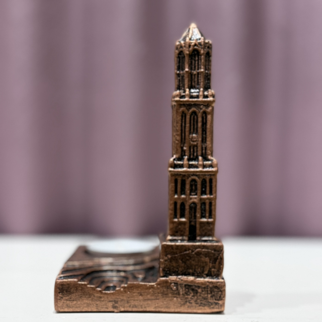 Domtoren waxinelichthouder (kleur brons)