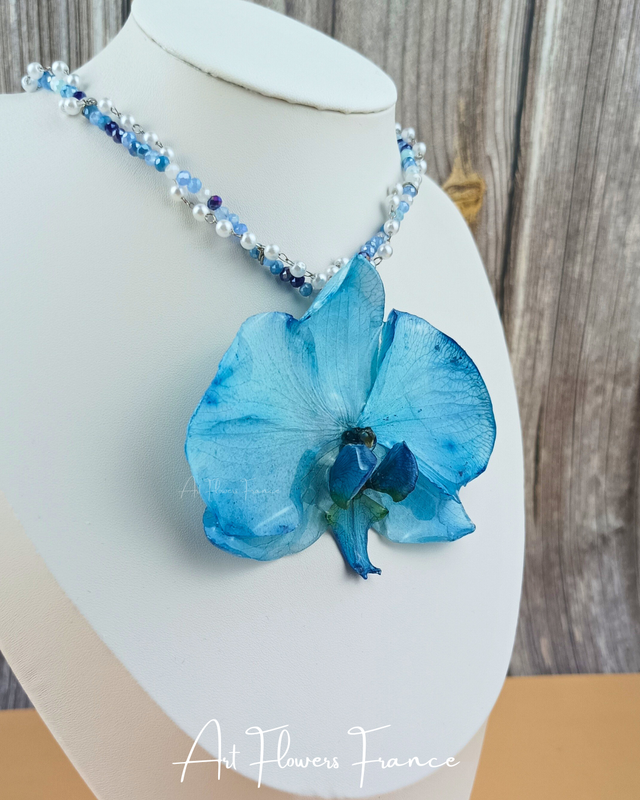 Collier orchidée (1)