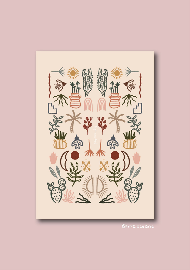 Affiche A4 Mexique 🌞