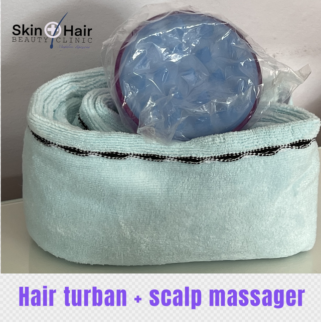 Hair Turban With Scalp Massager
