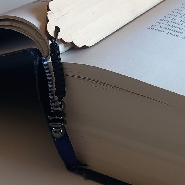 Marque-pages en bambou et Hématite