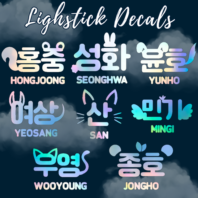 ATEEZ Bias Lightstick Decal