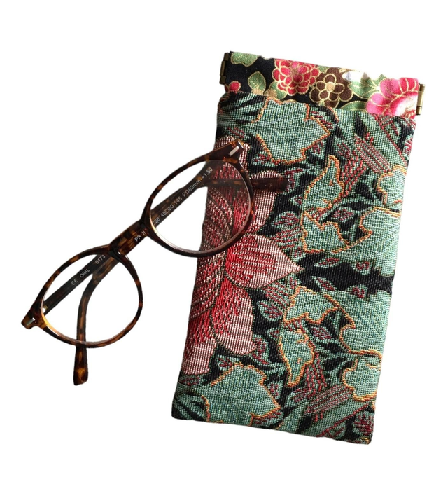 Étui à lunettes Jacquard et tissu Japonais 