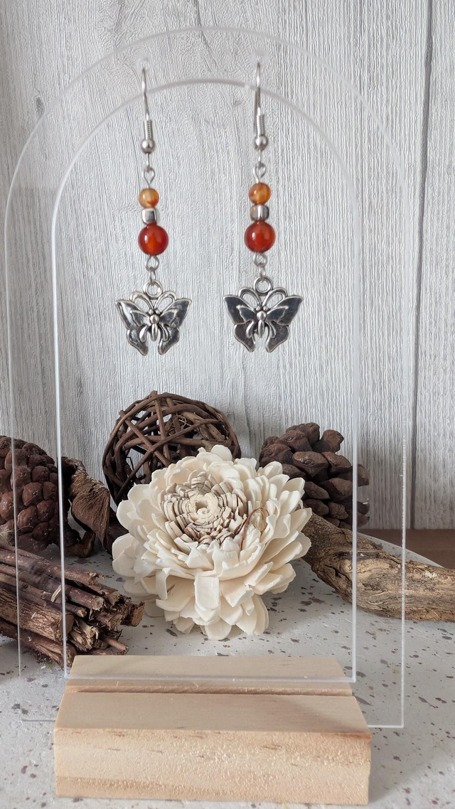 Boucles d'oreilles Cornaline 