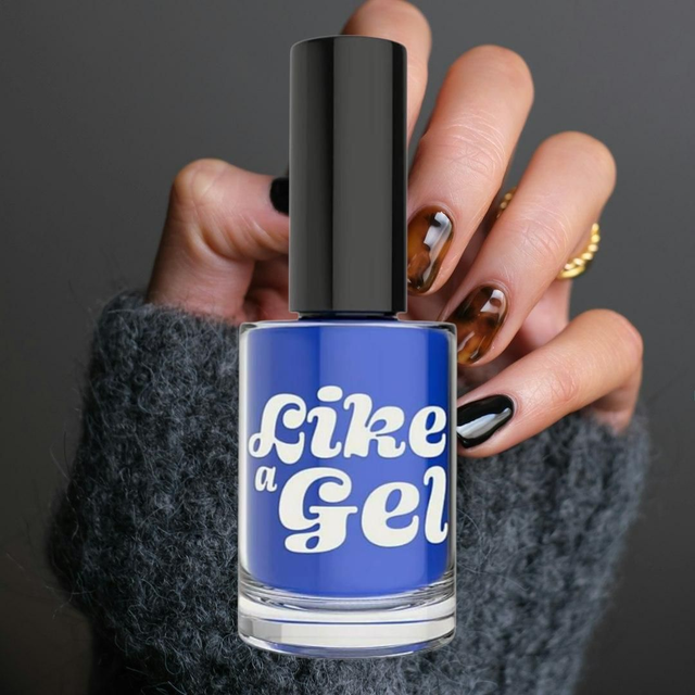 Like a Gel Nail Polish – Electric Blue 10ML | Beauty & Fashion

