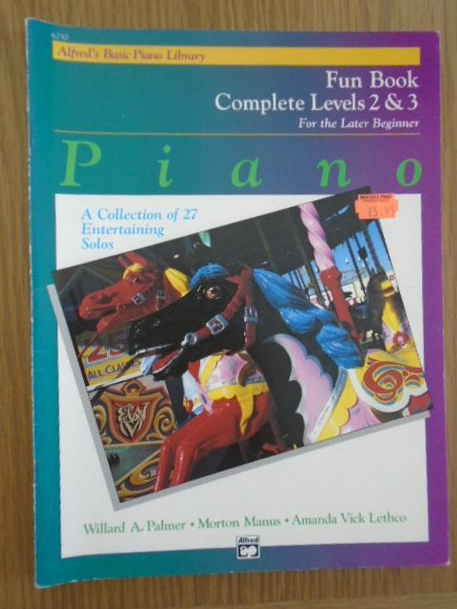Alfred's Basic Piano Library Fun Book Levels 2 &amp; 3