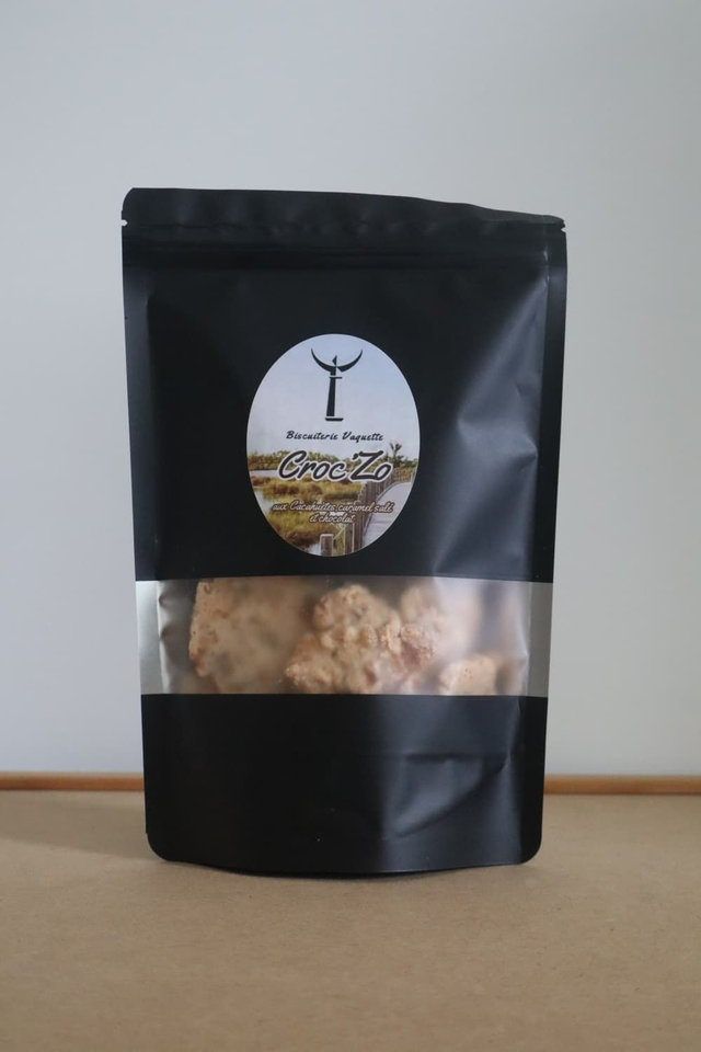 Croc'zo aux Cacahuètes, caramel salé et chocolat