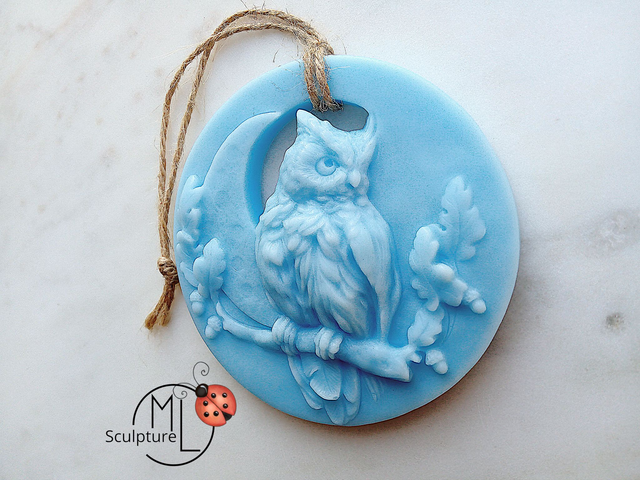 Suspension de cire parfumée «HIBOU» 