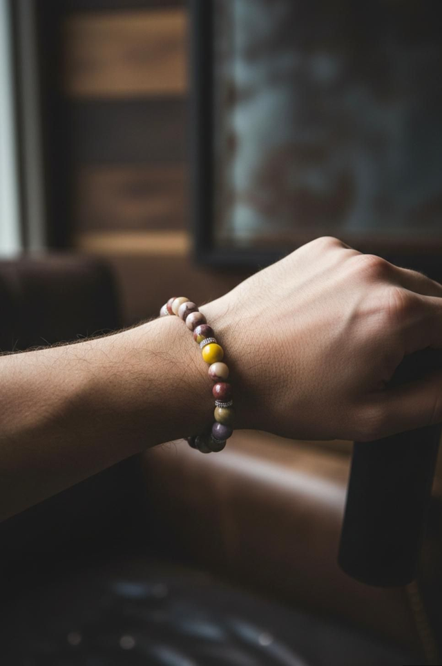 Bracelet Jaspe Mokaite – Ancrage & Équilibre