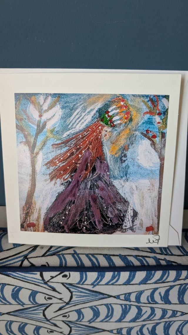 Art Lucia Winter Solstice Card Creative Cats by Wendy