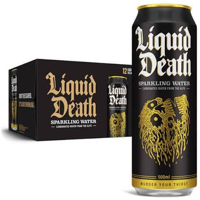 Liquid Death Sparkling Water 500ml 12 Pack
