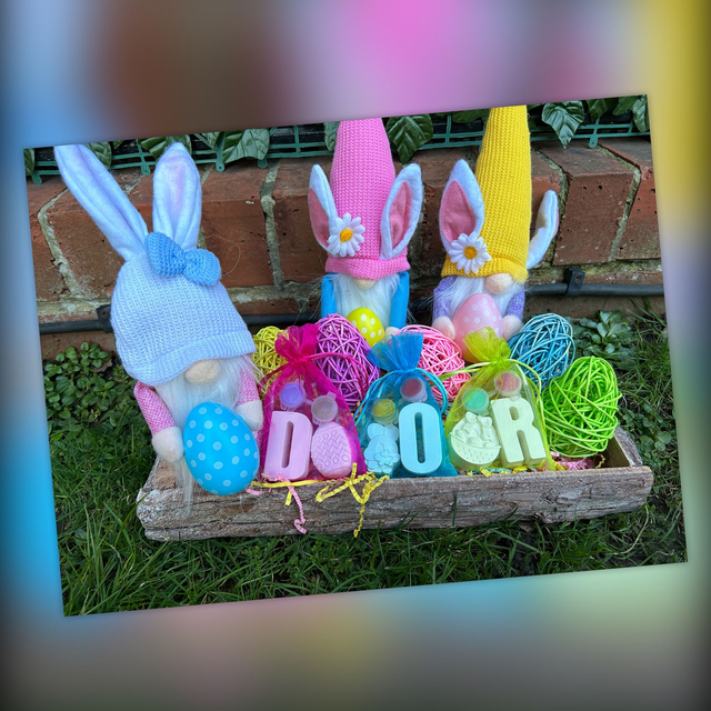 Easter Basket Filler (Initial + Easter Shape) -  Painting  Kit - Easter Party Activity 