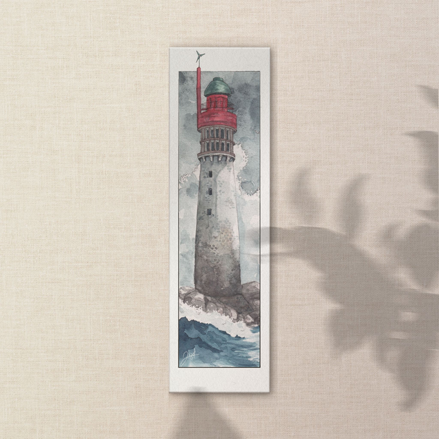 Marque-page - Bretagne - Tempête au Grand Jardin