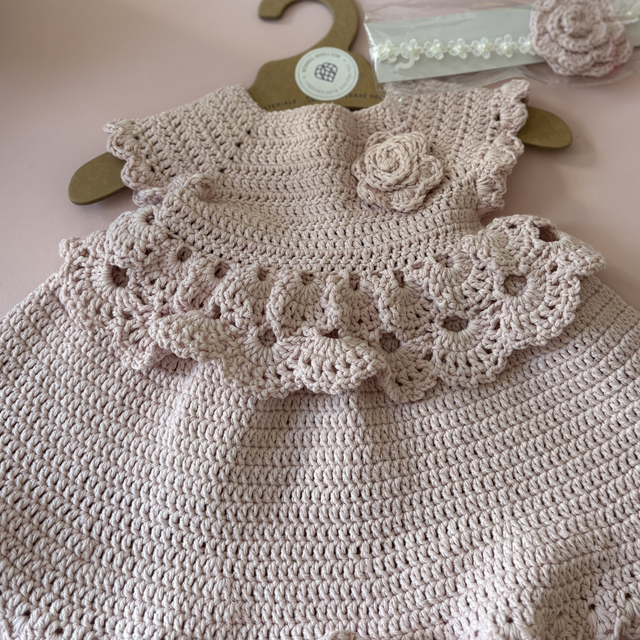 BABY DRESS, SHOES & HEAD BAND CUSTOM ORDER