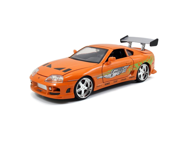 TOYOTA SUPRA ORANGE FF 1995 Jada 97168 1/24