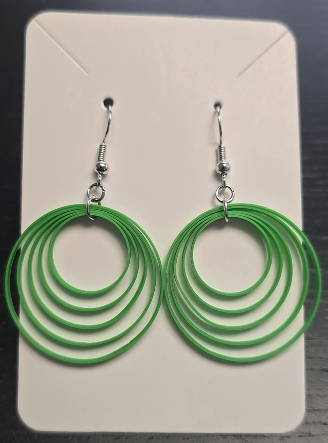 Boucles d'oreilles aux cinq spirales