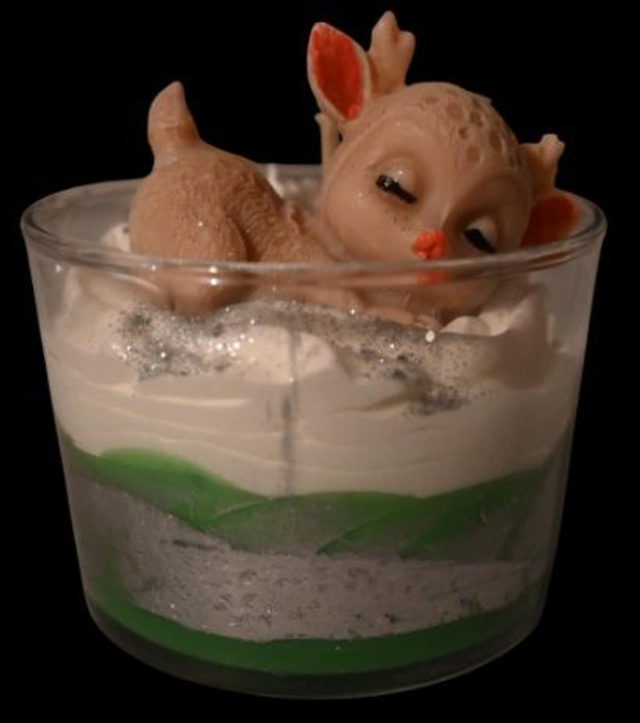 🕯️ Bougie « Petit Renne des Neiges » 